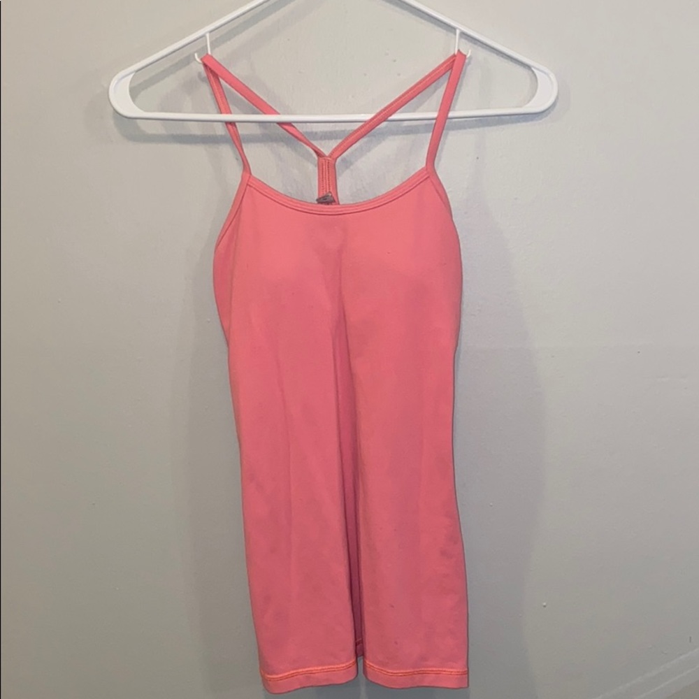 Lululemon pink workout tank top - power y